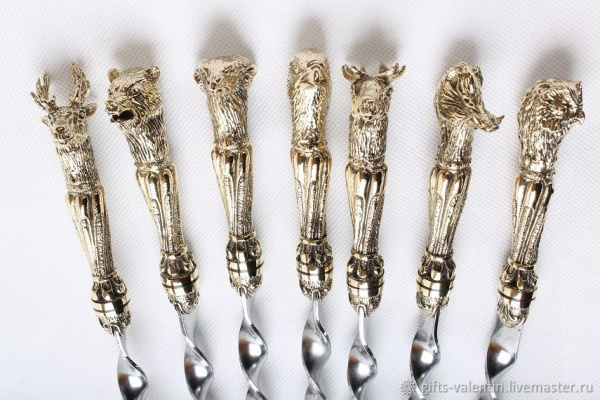 Набор шампуров с декоративным литьем "Восточная сказка" (6 шт)
